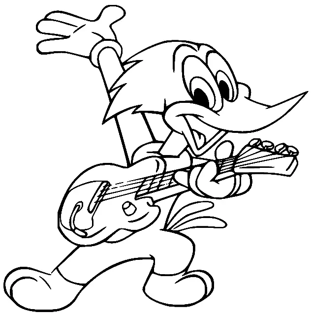 Woody Woodpecker Para Colorear 40