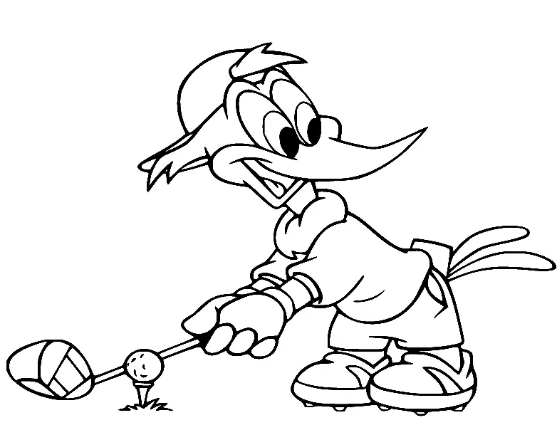 Desenhos de Pica-Pau Para Colorir 52