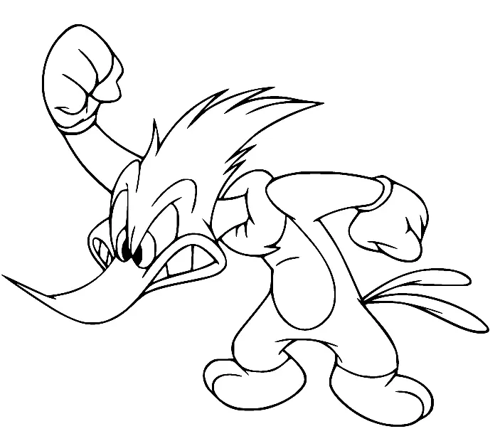 Woody Woodpecker Para Colorear 65