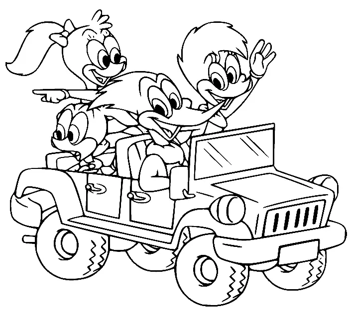 Desenhos de Pica-Pau Para Colorir 66