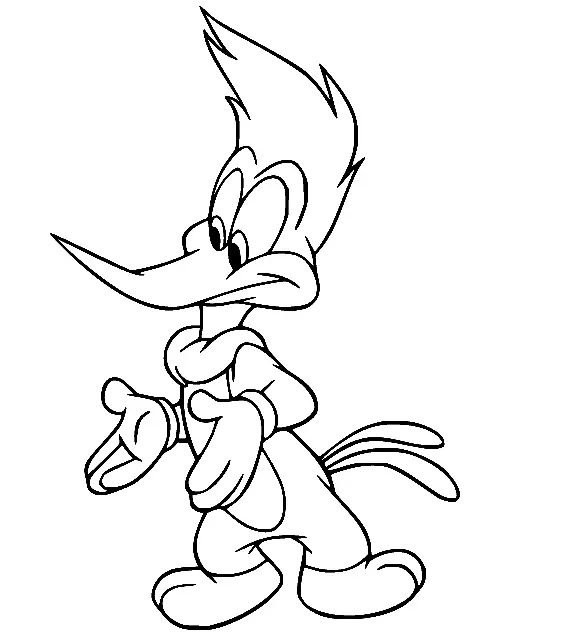 Desenhos de Pica-Pau Para Colorir 71
