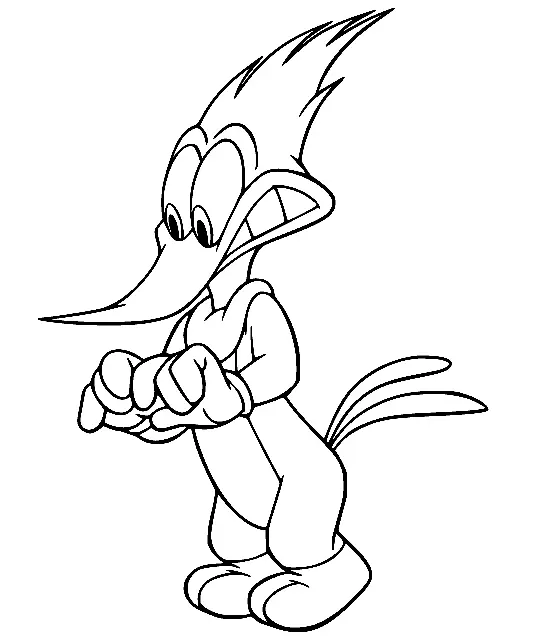 Woody Woodpecker Para Colorear 79