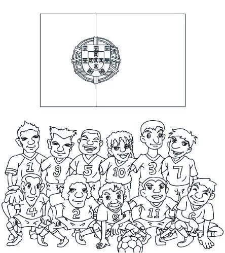 Desenhos de Das Bandeiras Da Copa Do Mundo 2018 Para Colorir 10