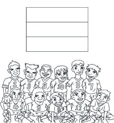 Banderas La Copa Del Mundo 2018 Para Colorear 111