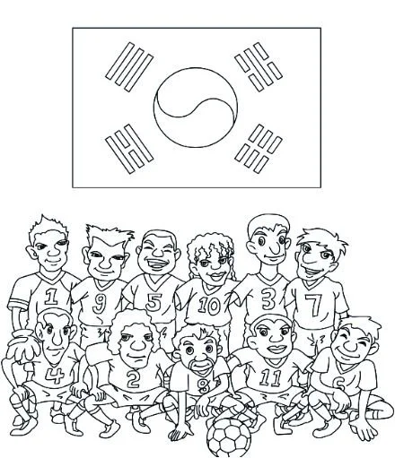 World Cup 2018 Flags Coloring Pages 121