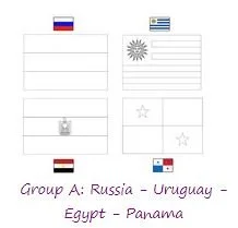 Banderas La Copa Del Mundo 2018 Para Colorear 13