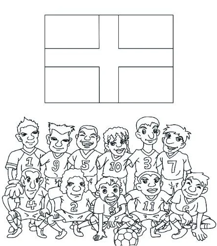 Banderas La Copa Del Mundo 2018 Para Colorear 27