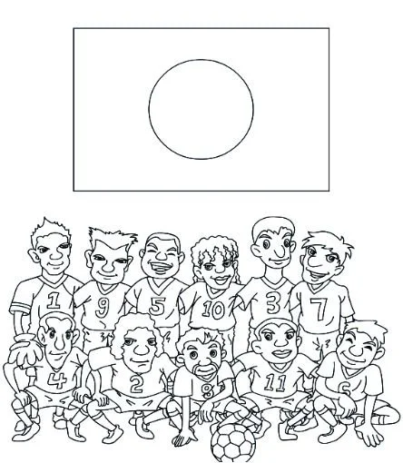Banderas La Copa Del Mundo 2018 Para Colorear 61