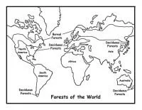 Desenhos de Mapa Mundi Para Colorir 17