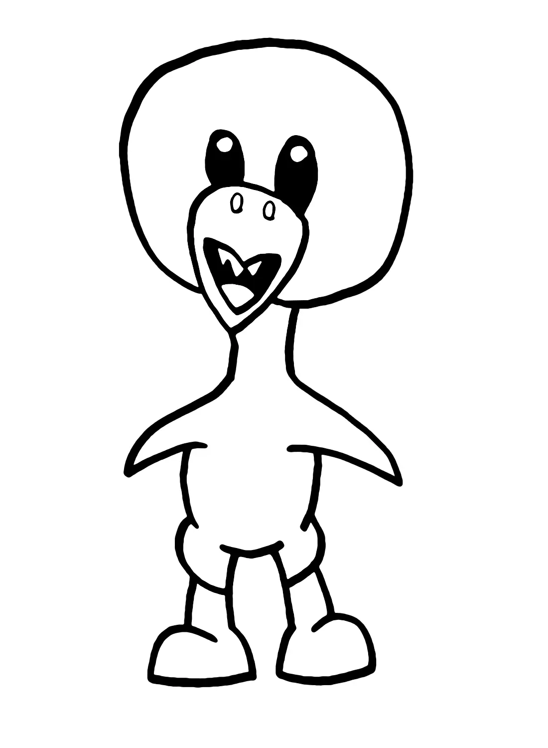 Yellow Rainbow Friends Para Colorear 9