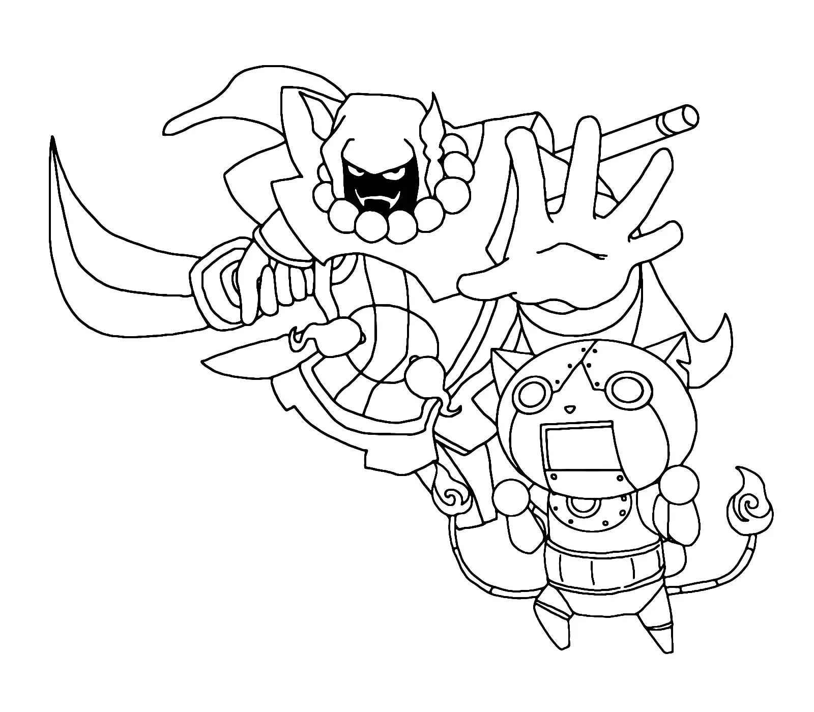 Yo Kai Watch Coloring Pages 36