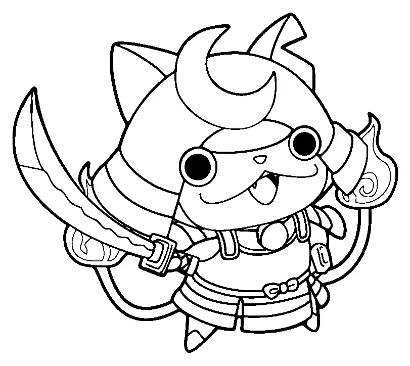 Yo Kai Watch Coloring Pages 7