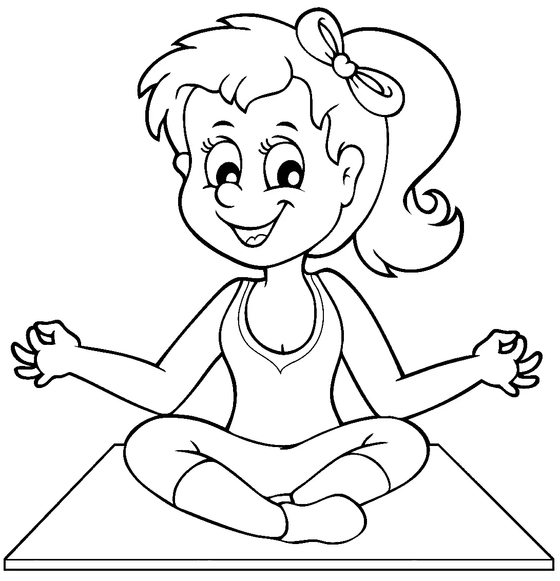 Yoga Coloring Pages 10