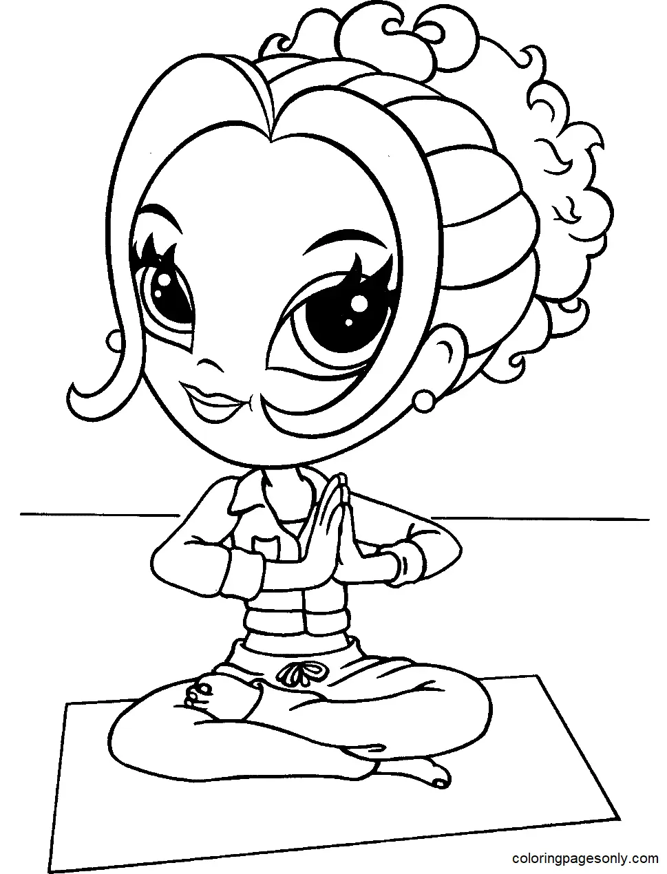 Yoga Coloring Pages 2