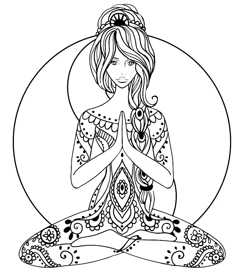 Yoga Coloring Pages 27