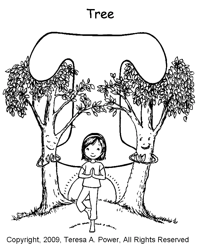 Yoga Coloring Pages 3