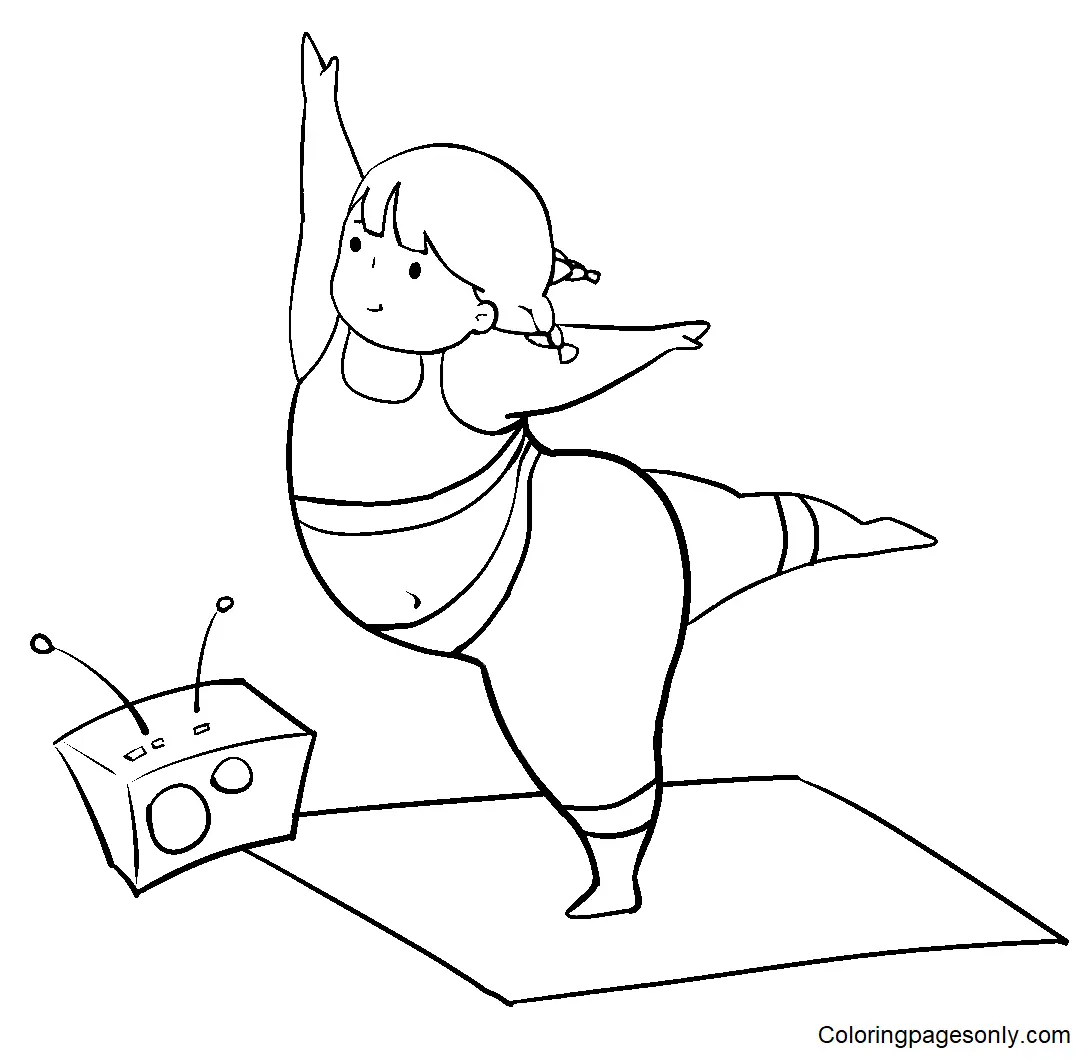 Yoga Coloring Pages 38