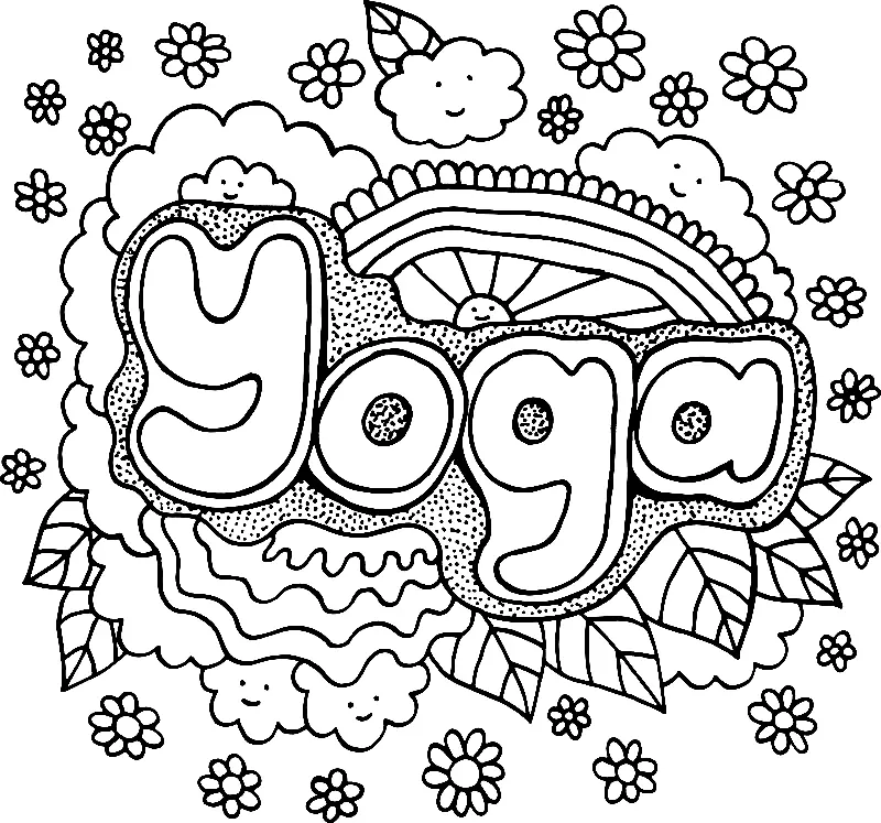 Desenhos de Yoga Para Colorir 40