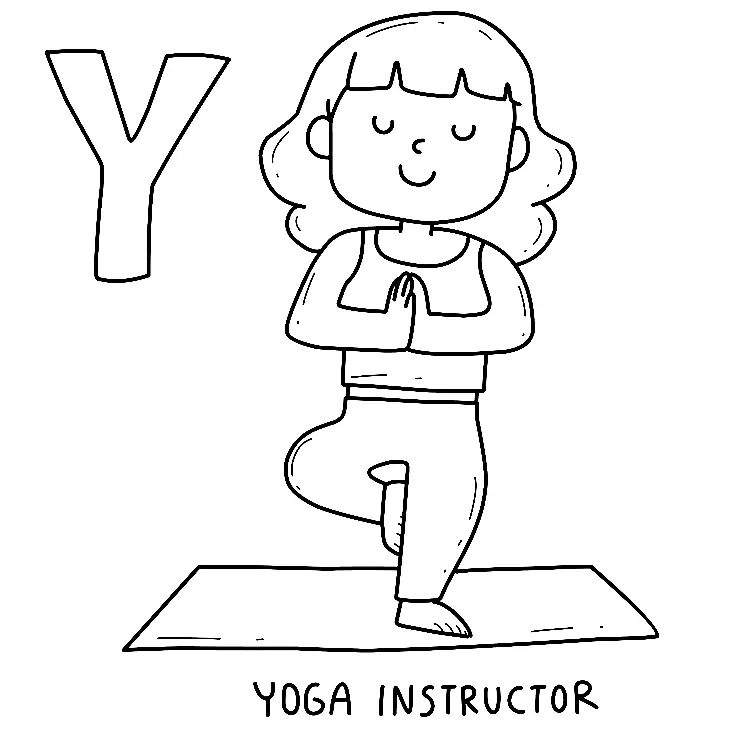 Yoga Coloring Pages 41