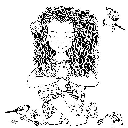 Yoga Coloring Pages 42