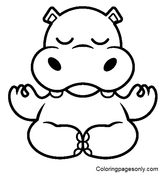 Desenhos de Yoga Para Colorir 51