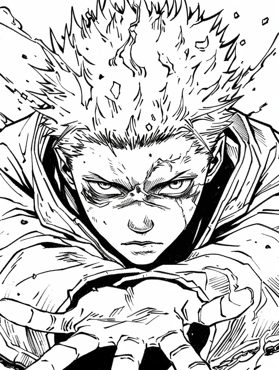 Yuta Okkotsu Para Colorir 17
