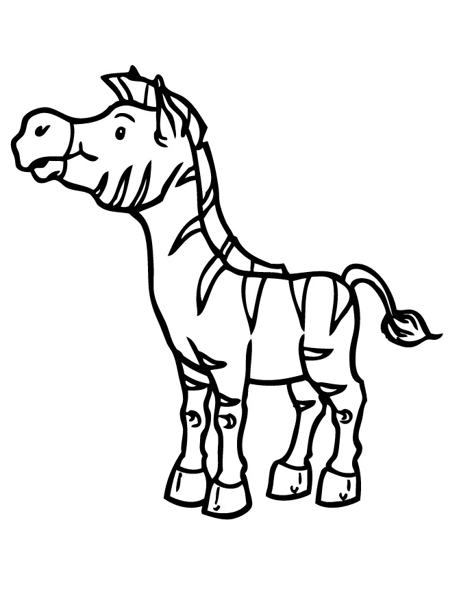 Desenhos de Zebra Para Colorir 12