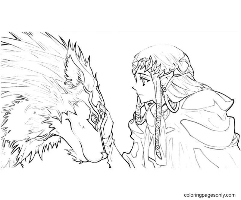 Desenhos de Zelda Para Colorir 36