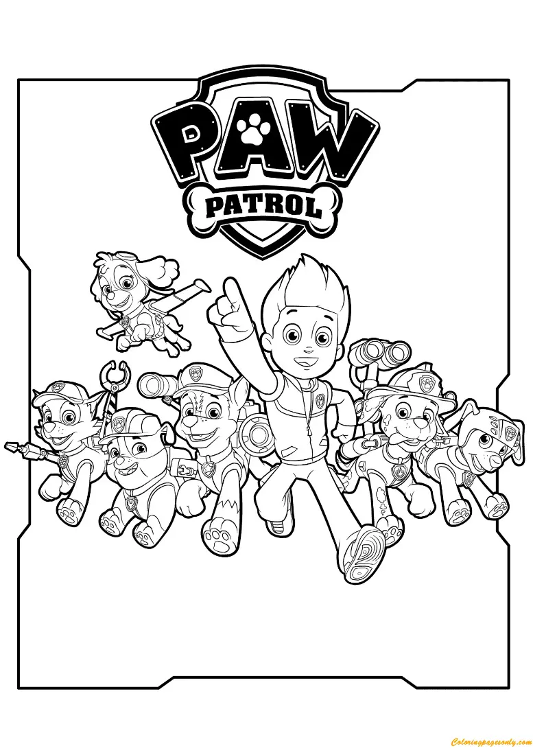 Zuma Paw Patrol Coloring Pages 21