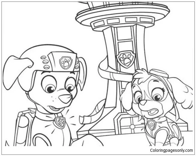 Zuma Paw Patrol Ausmalbilder 22