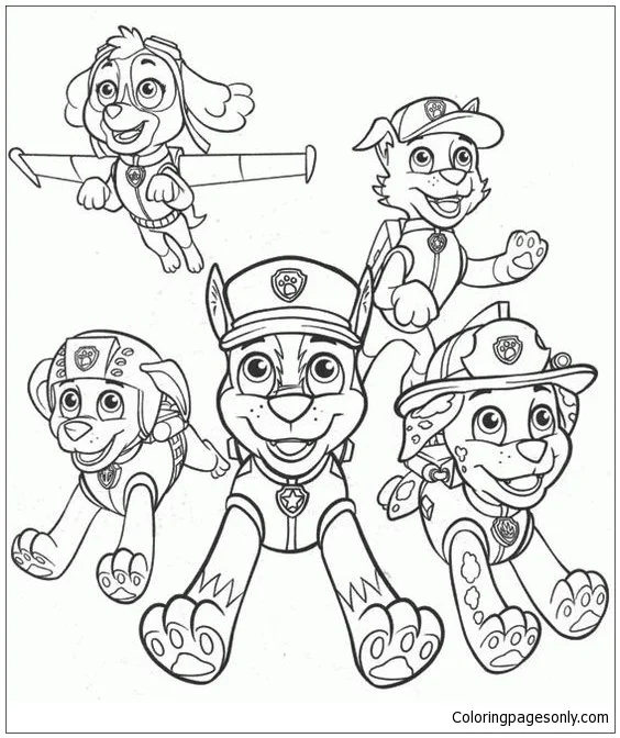 Zuma Paw Patrol Ausmalbilder 25